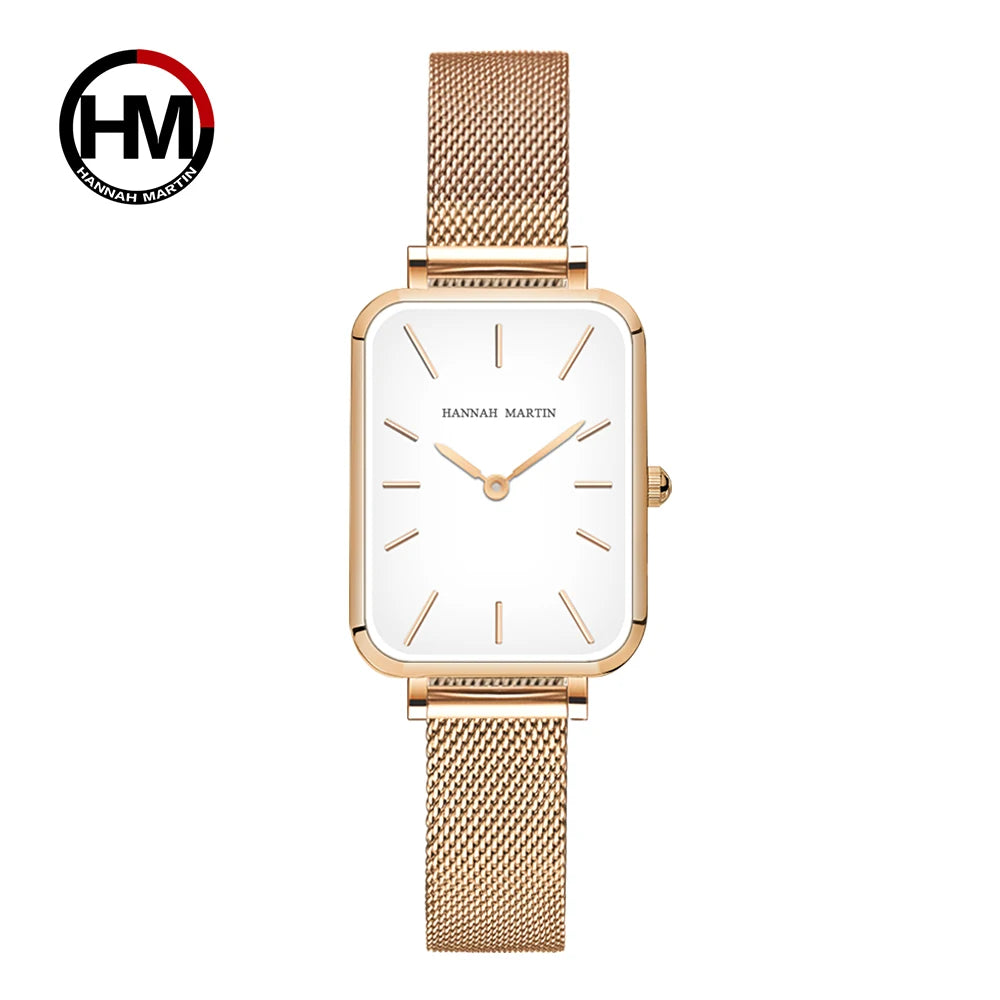 Square Mesh Strap Watch