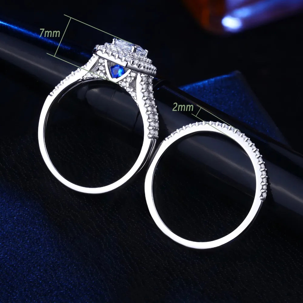 Radiant Cut Double Halo Engagement Ring