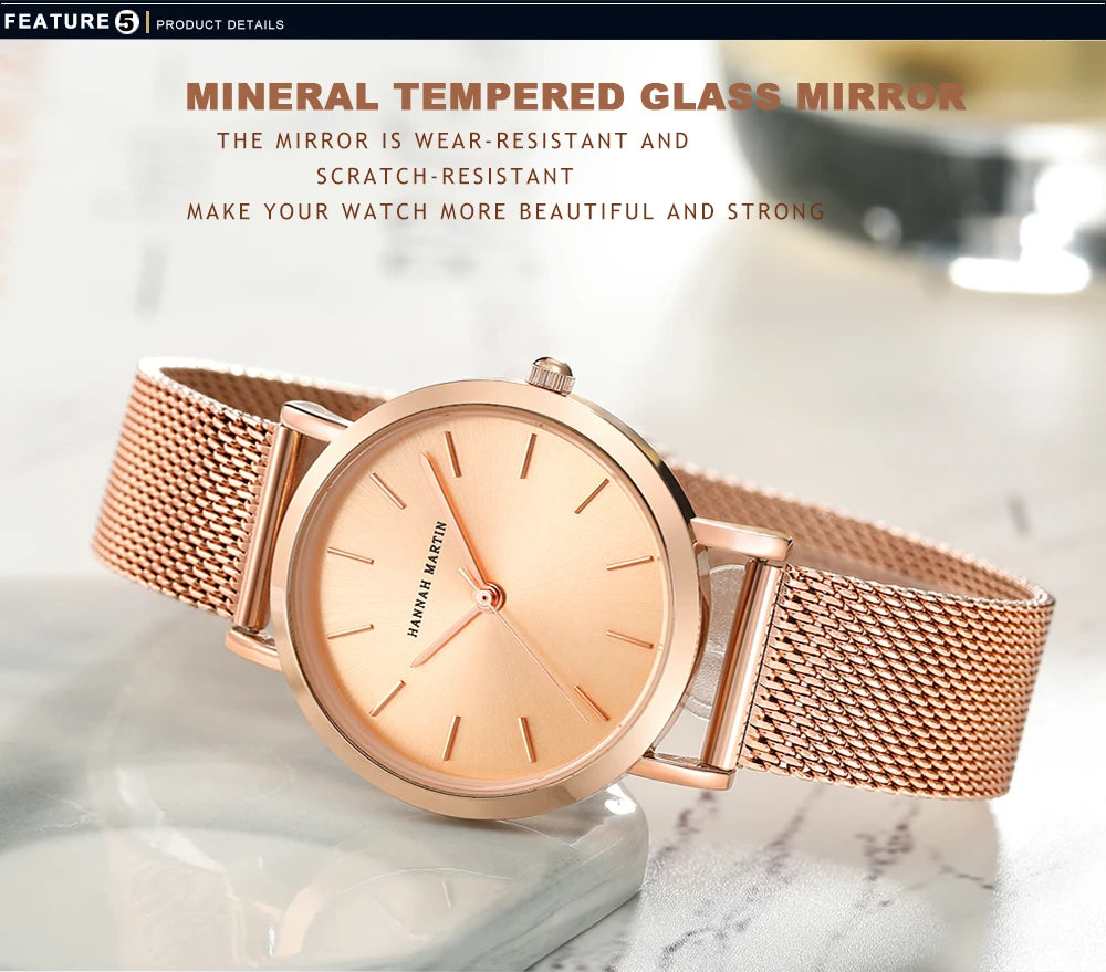 Luxury Rose Gold Women's Watch