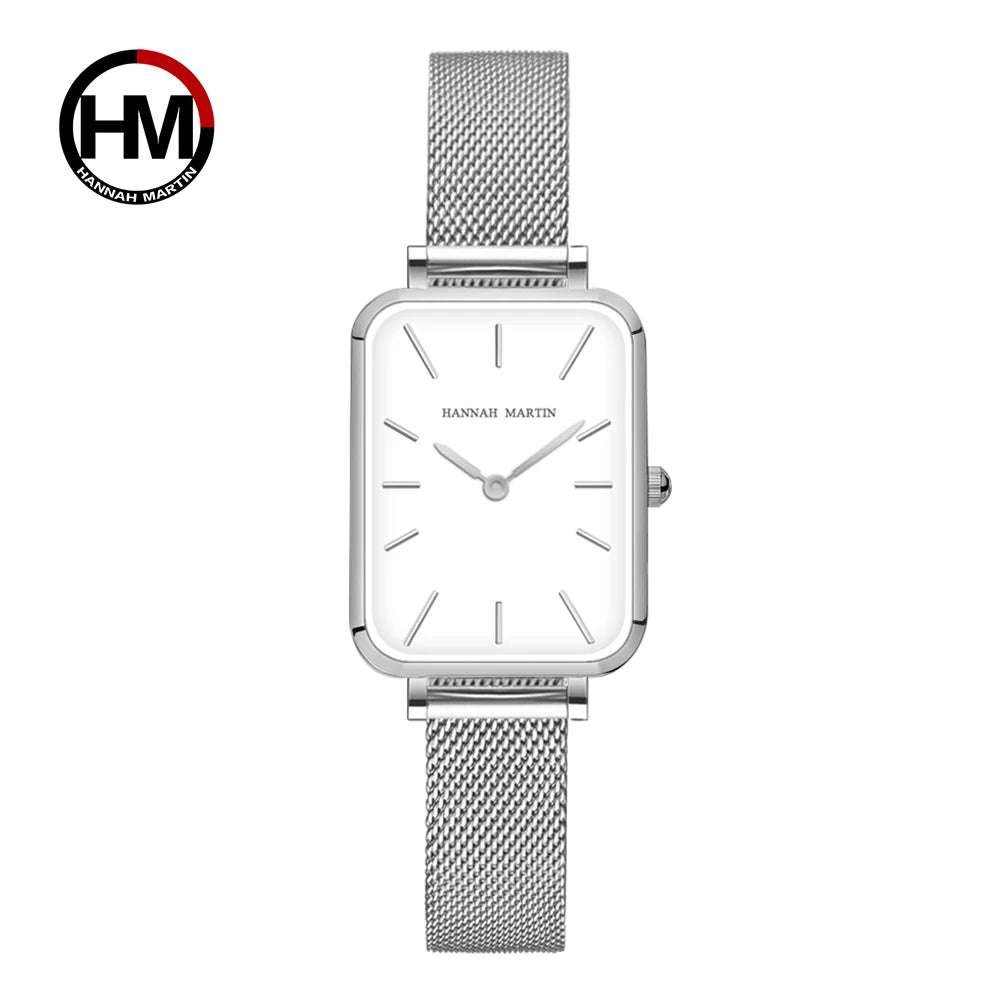 Square Mesh Strap Watch