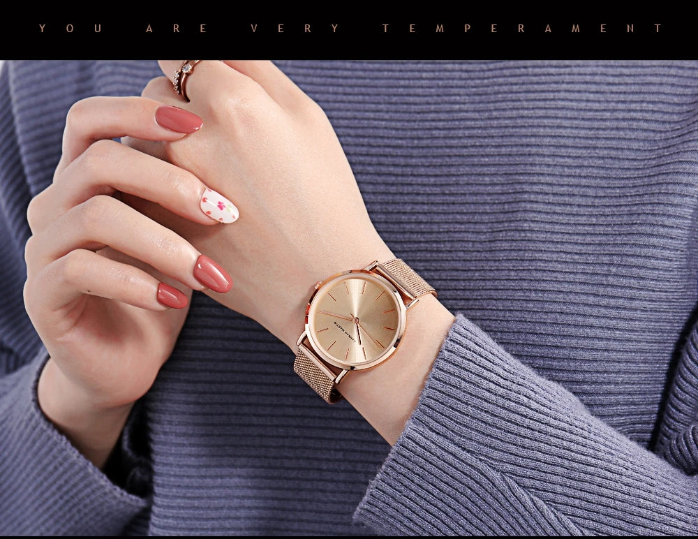Luxury Rose Gold Women's Watch