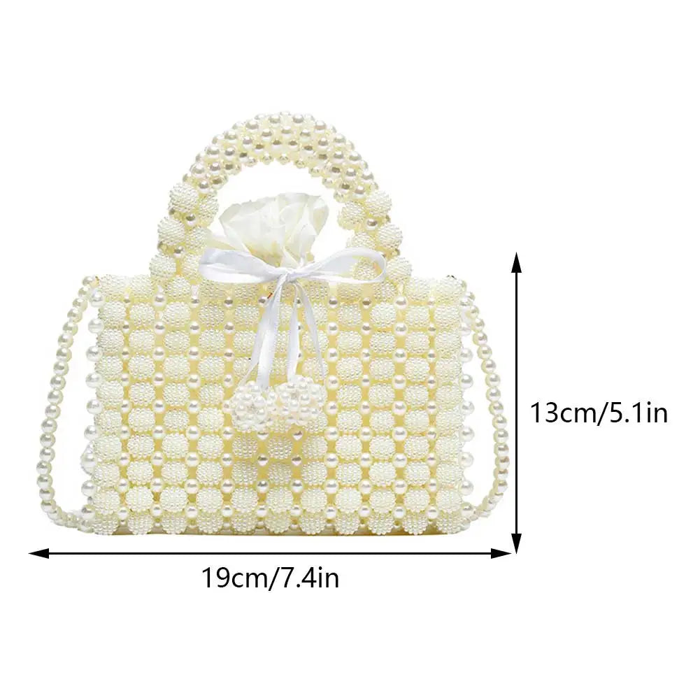 Luxury Handmade Pearl Beaded Evening Bag