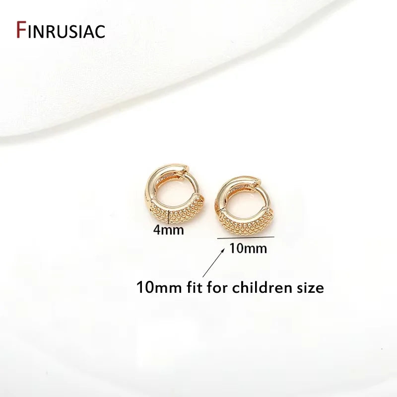 Trendy Gold Circle Hoop Earrings