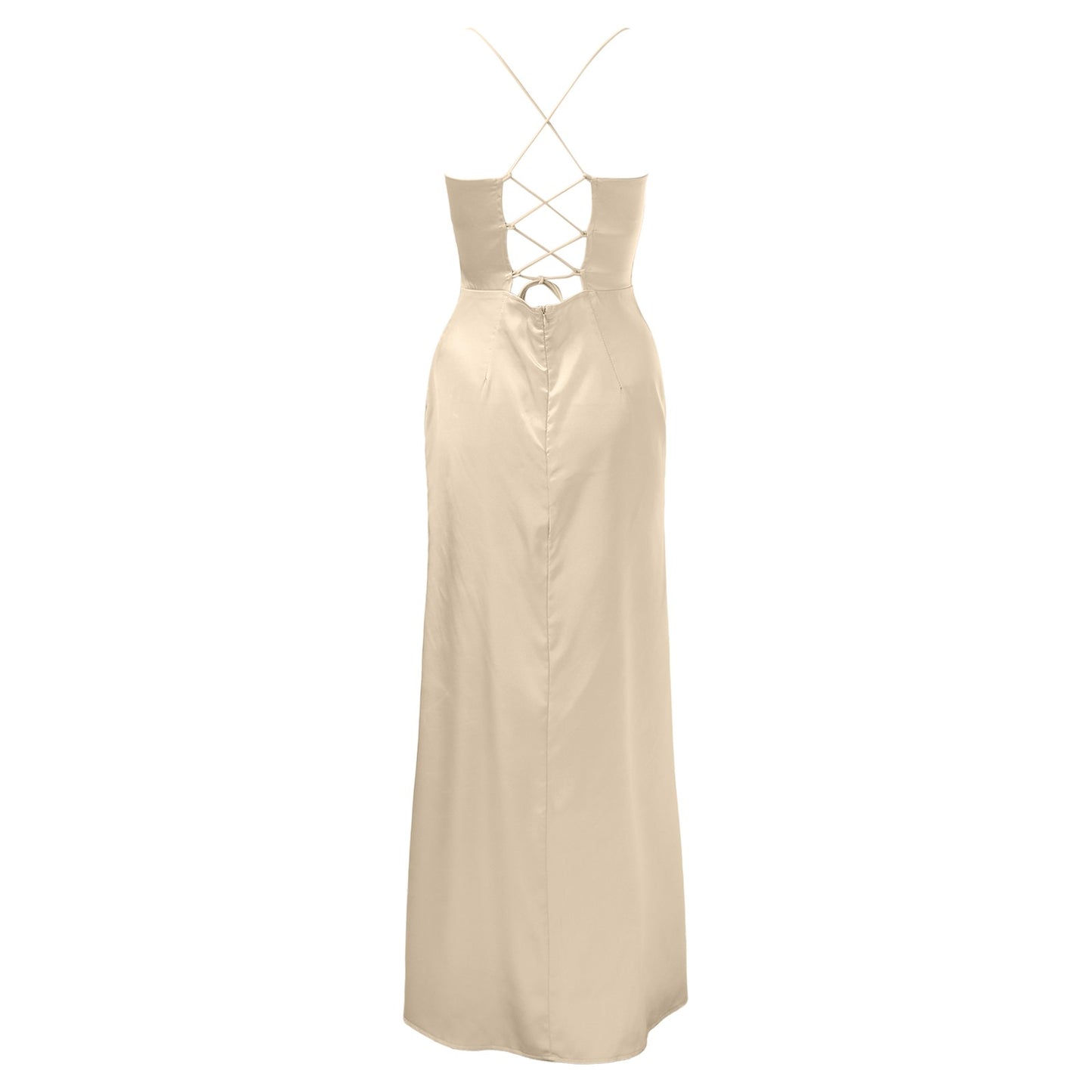Silky Satin Corset Party Dress