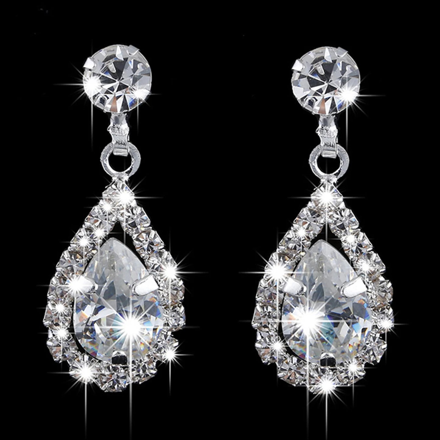 Elegant Droplet Necklace & Earring Set