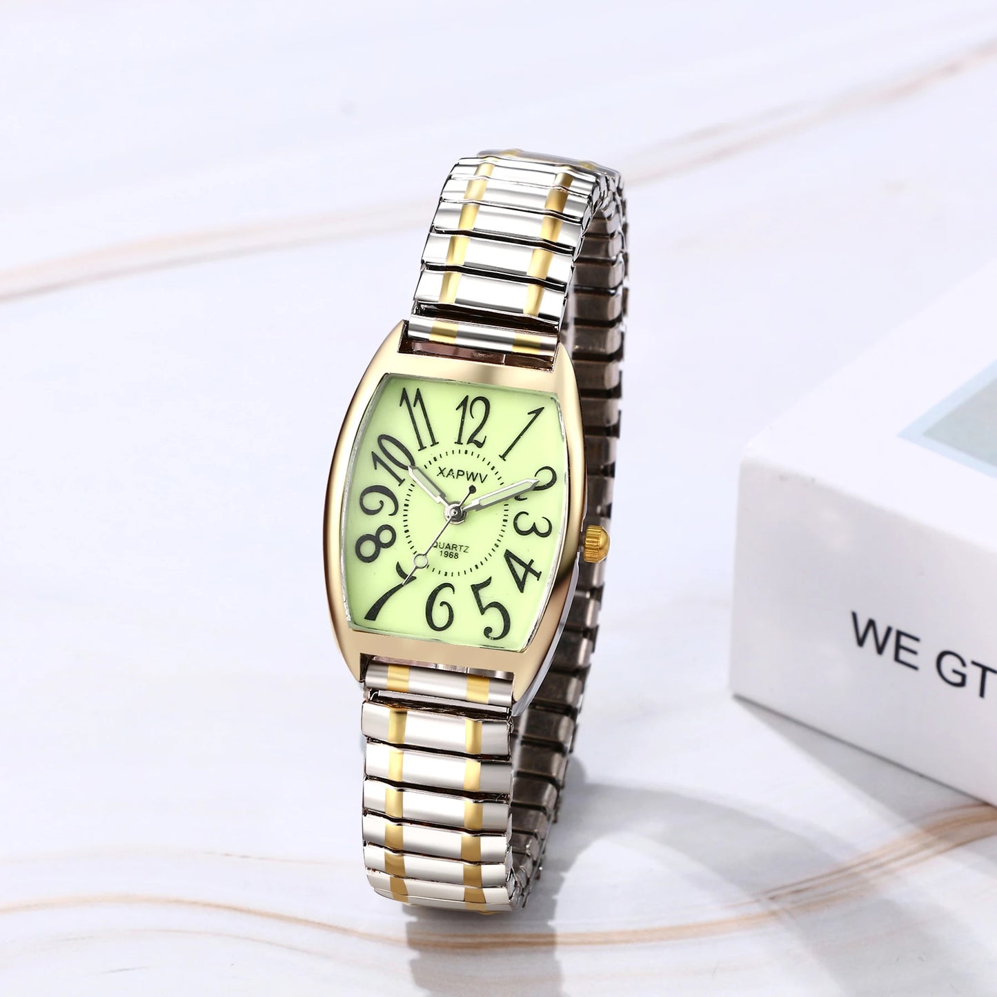 Rectangular Waterproof Quartz Watch