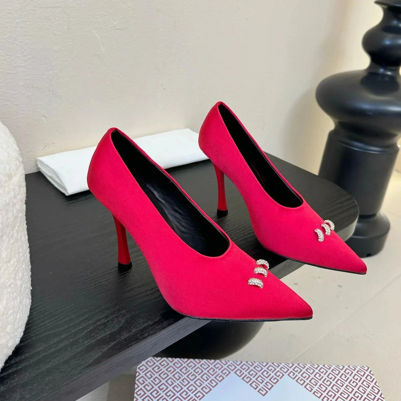Retro Leather Mary Jane Heels