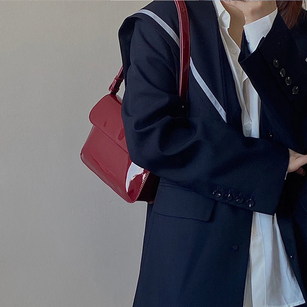 Retro Small Square PU Leather Messenger Bag