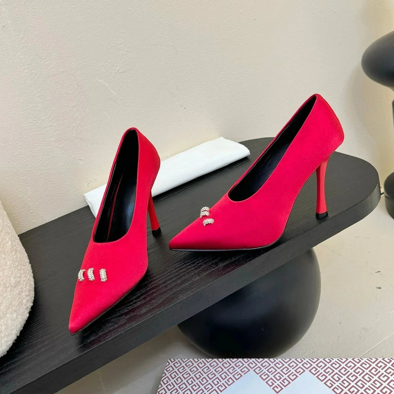 Retro Leather Mary Jane Heels