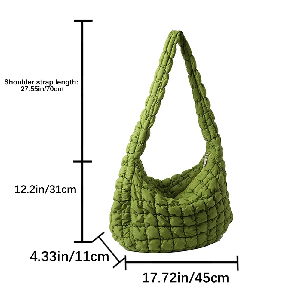 Casual Fashion Simple Nylon Quilted Elegant for Weekend Vacation