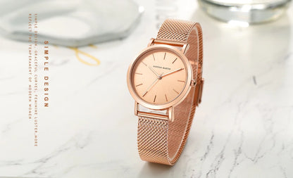 Luxury Rose Gold Women's Watch