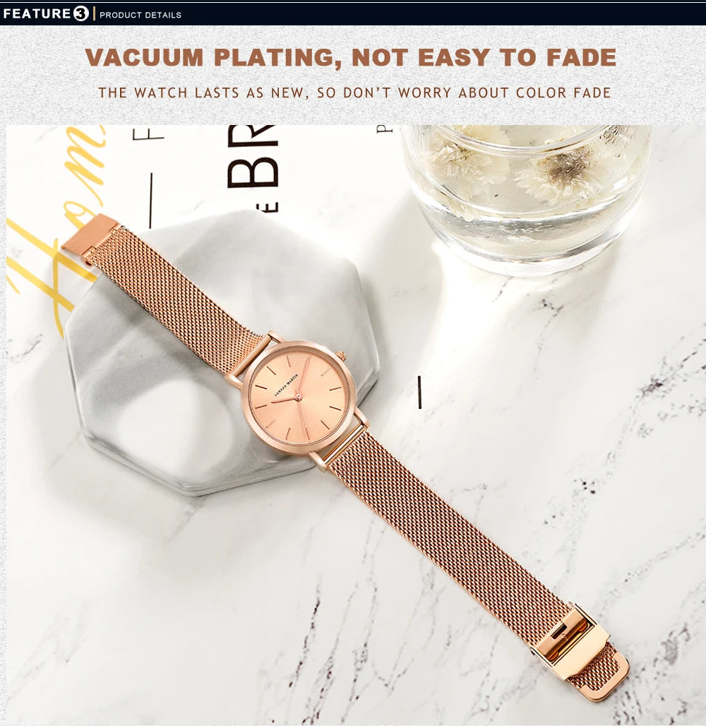 Luxury Rose Gold Women's Watch