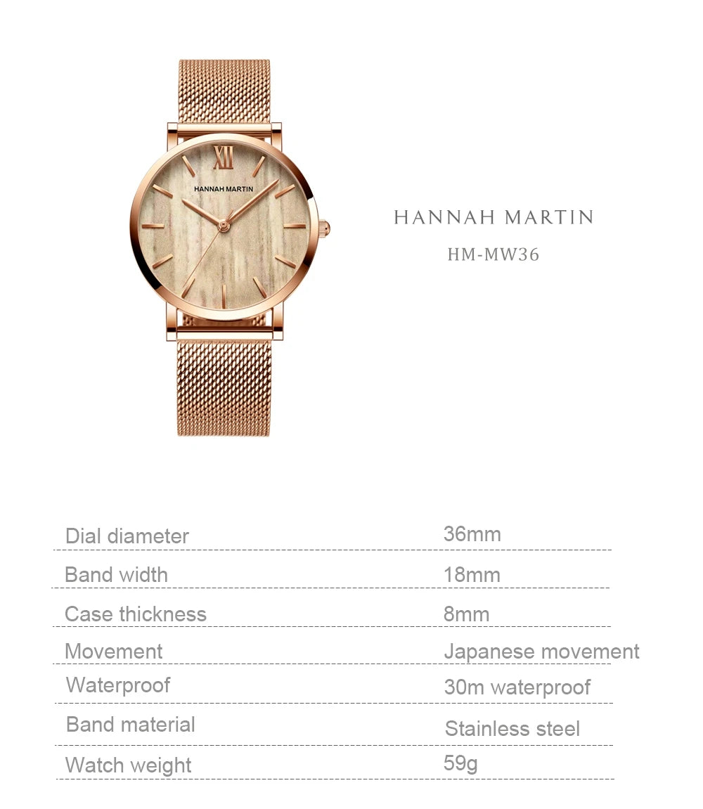 Luxury Rose Gold Women's Watch