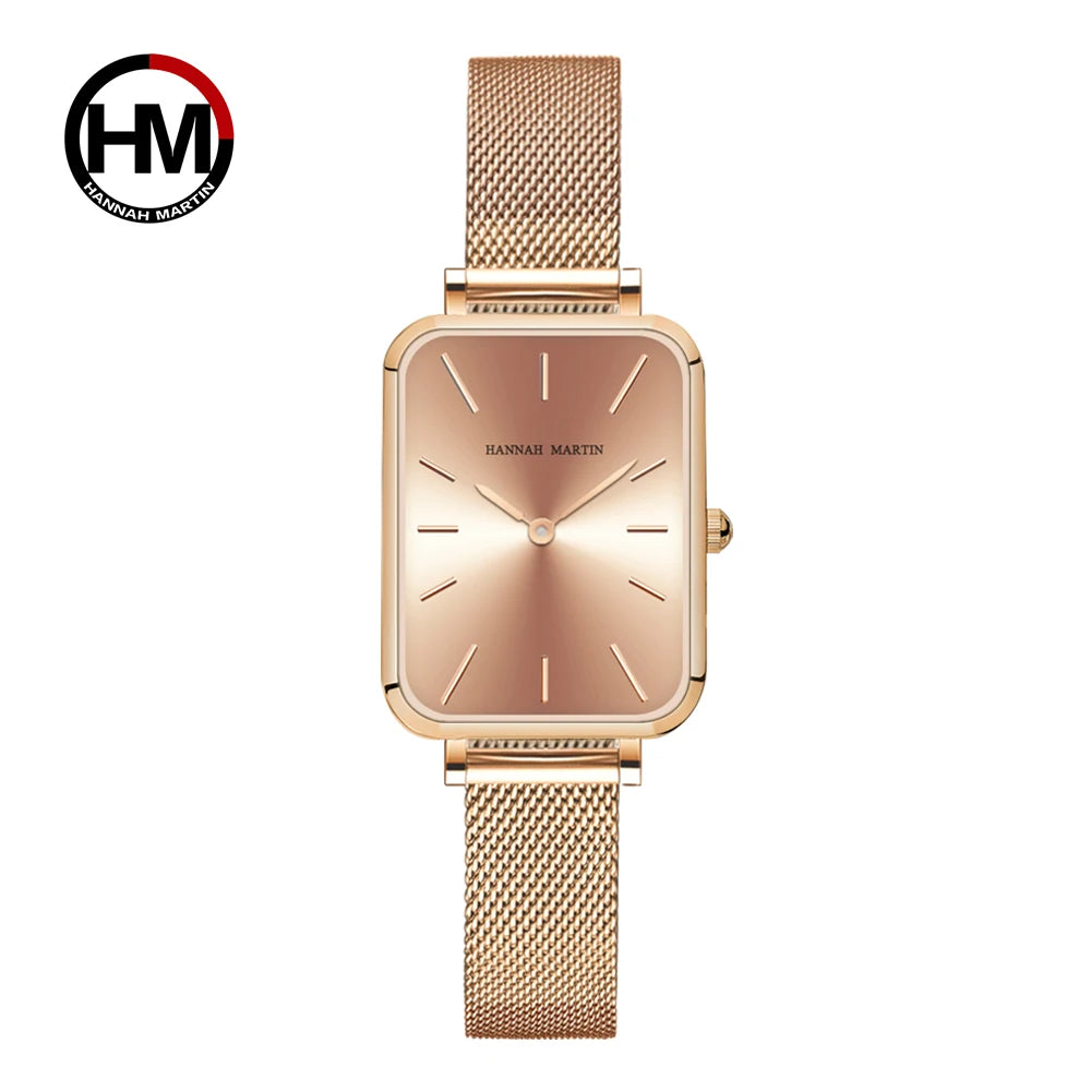 Square Mesh Strap Watch