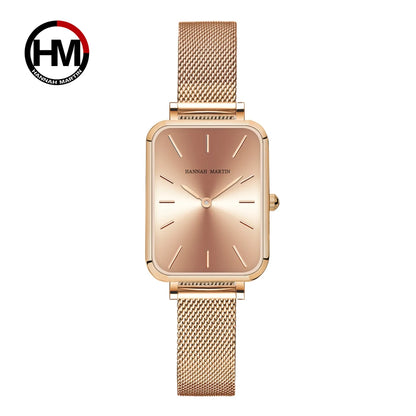 Square Mesh Strap Watch