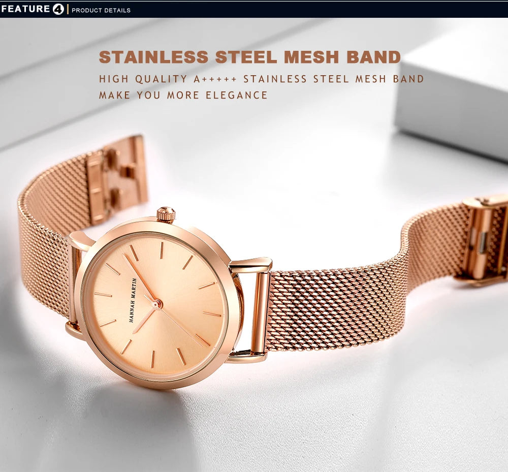 Luxury Rose Gold Women's Watch