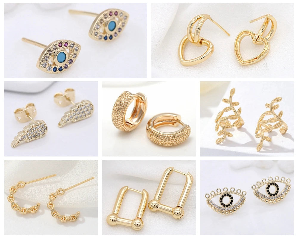 Trendy Gold Circle Hoop Earrings