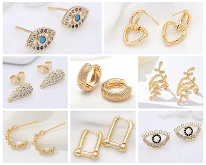 Trendy Gold Circle Hoop Earrings