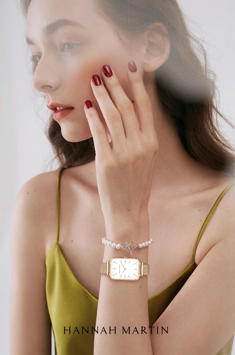 Square Mesh Strap Watch