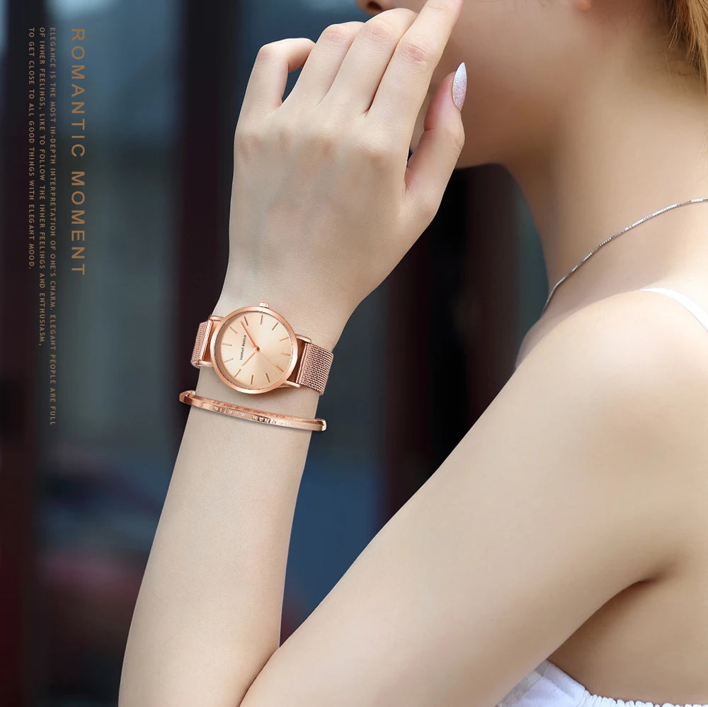 Luxury Rose Gold Women's Watch