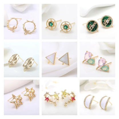Trendy Gold Circle Hoop Earrings