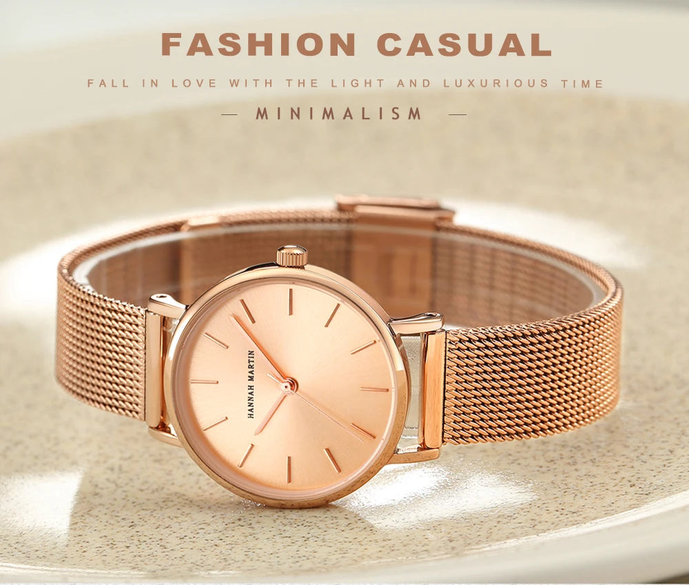 Luxury Rose Gold Women's Watch