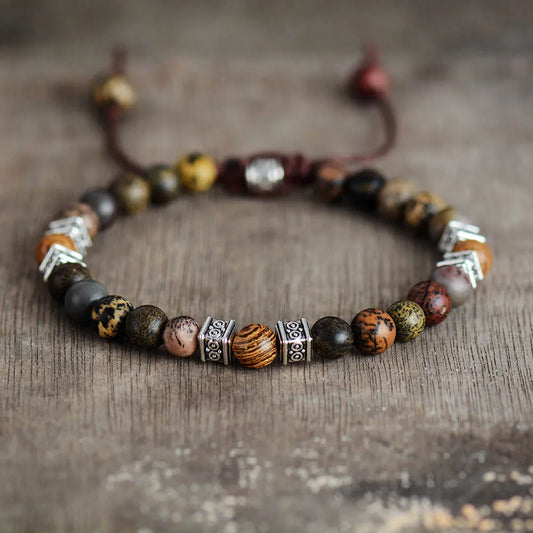 Men Bracelets Steampunk Beads Macrame Bracelets Friendship Lovers Couples Adjustable Bracelet Bijoux Jewelry Wholesale