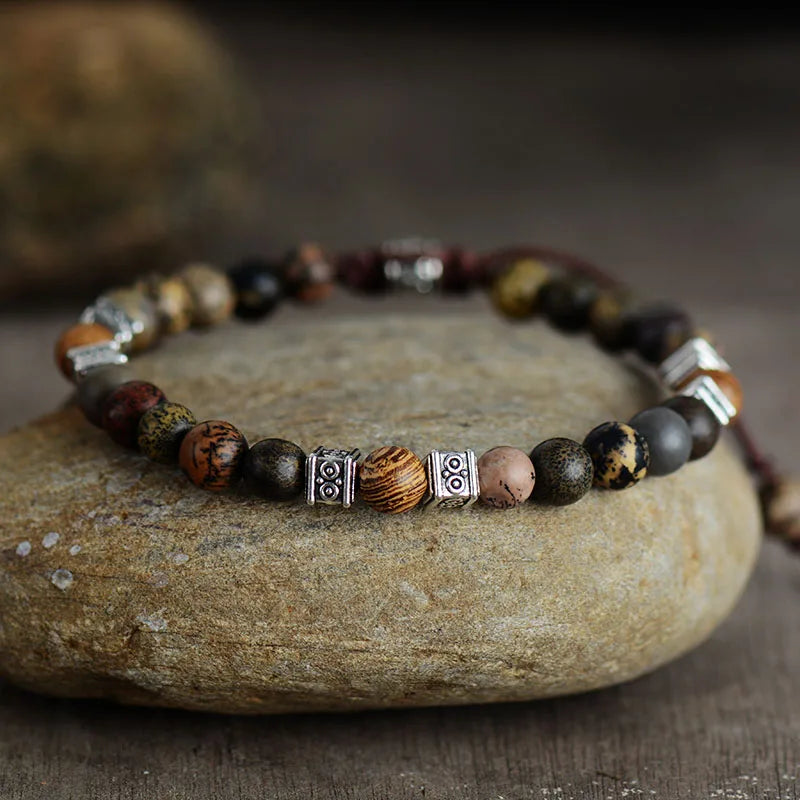 Men Bracelets Steampunk Beads Macrame Bracelets Friendship Lovers Couples Adjustable Bracelet Bijoux Jewelry Wholesale