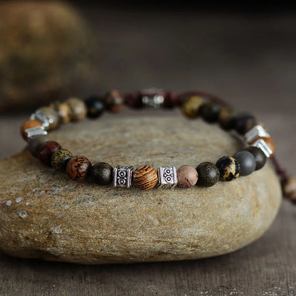 Men Bracelets Steampunk Beads Macrame Bracelets Friendship Lovers Couples Adjustable Bracelet Bijoux Jewelry Wholesale