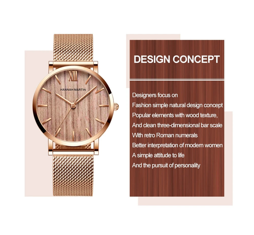 Luxury Rose Gold Women's Watch