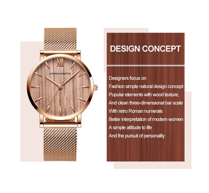 Luxury Rose Gold Women's Watch
