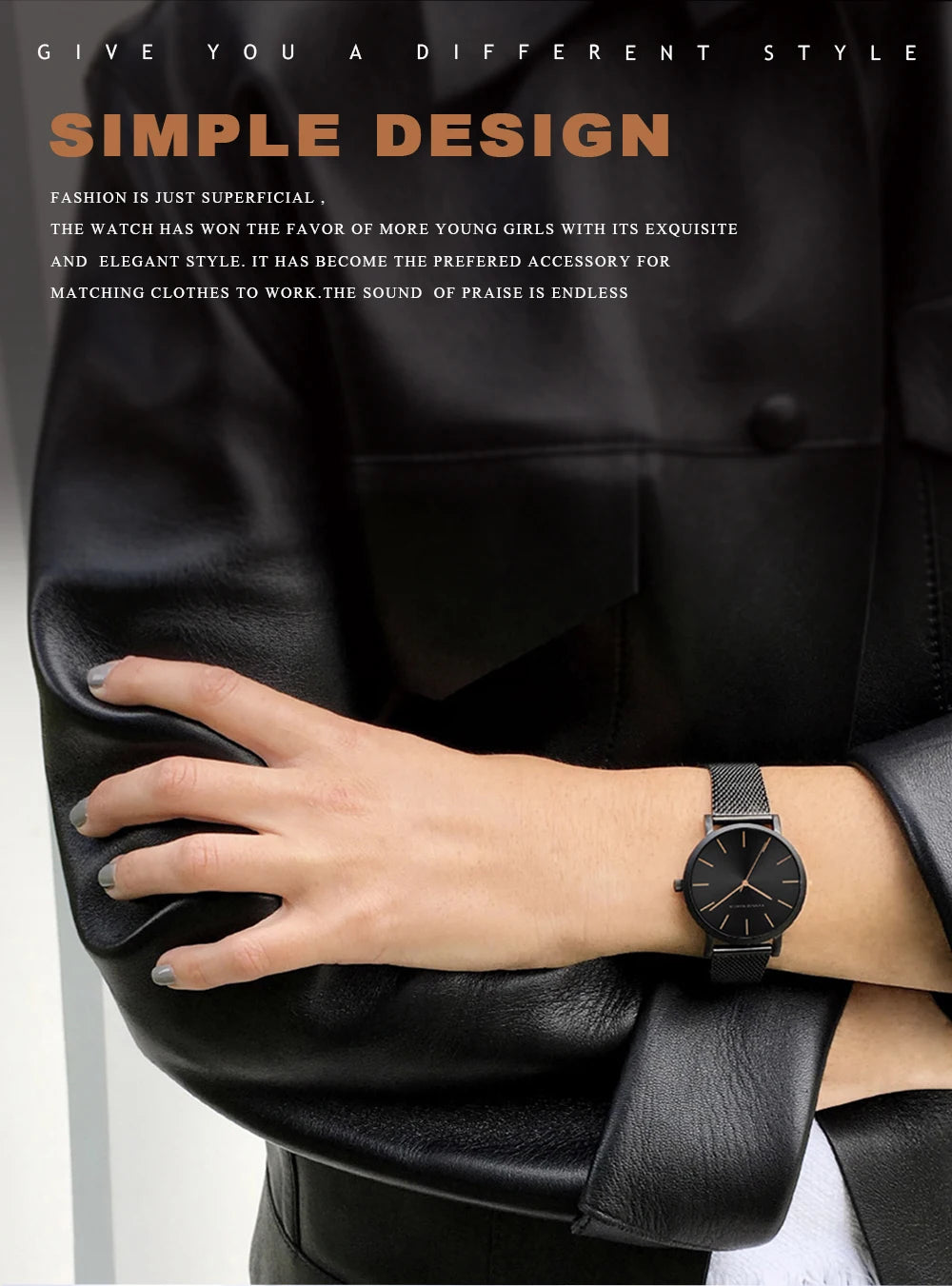 Luxury Rose Gold Women's Watch
