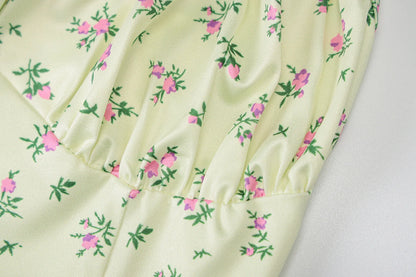 Floral Ruched Bodycon Party Dress
