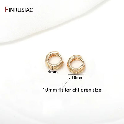 Trendy Gold Circle Hoop Earrings