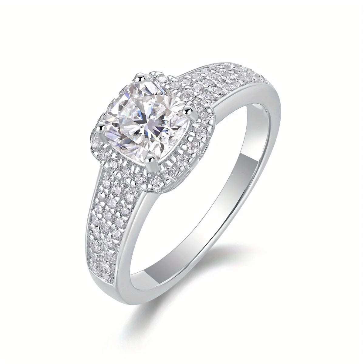Vintage Sterling Silver Moissanite Ring