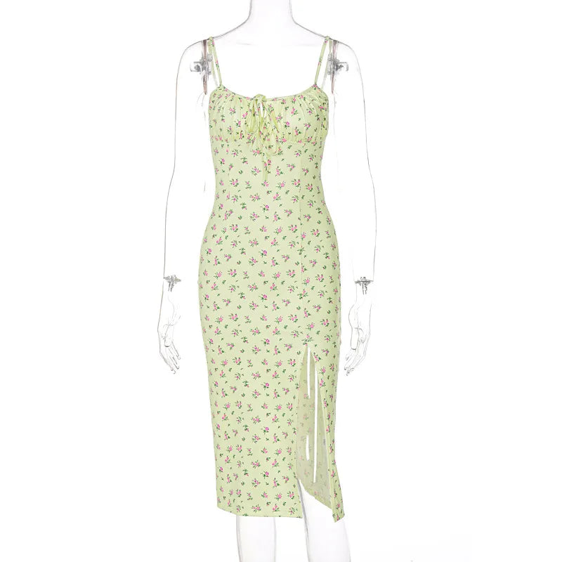 Floral Ruched Bodycon Party Dress