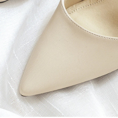 Pointed Toe Block Heel Sandals