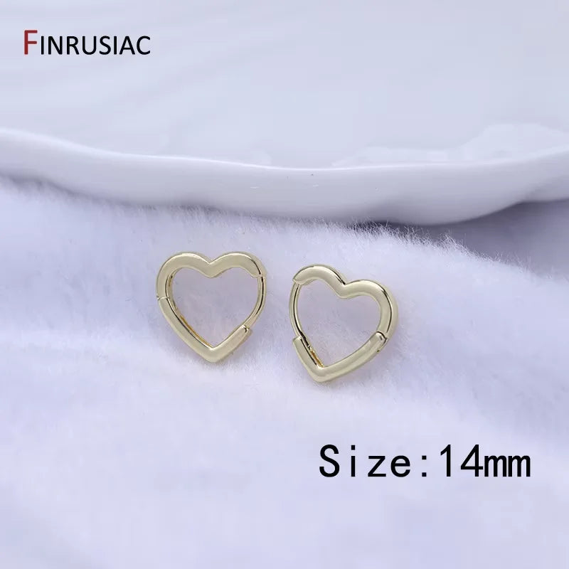 Trendy Gold Circle Hoop Earrings