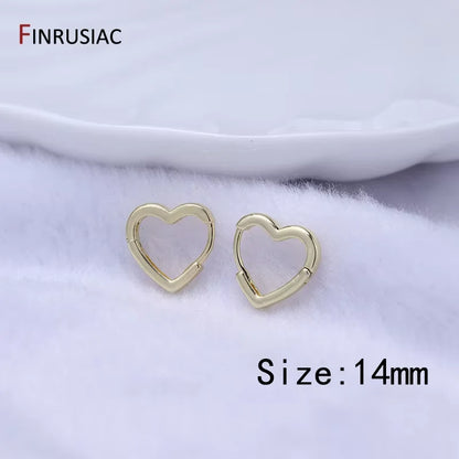 Trendy Gold Circle Hoop Earrings