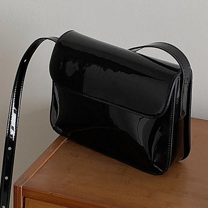 Retro Small Square PU Leather Messenger Bag
