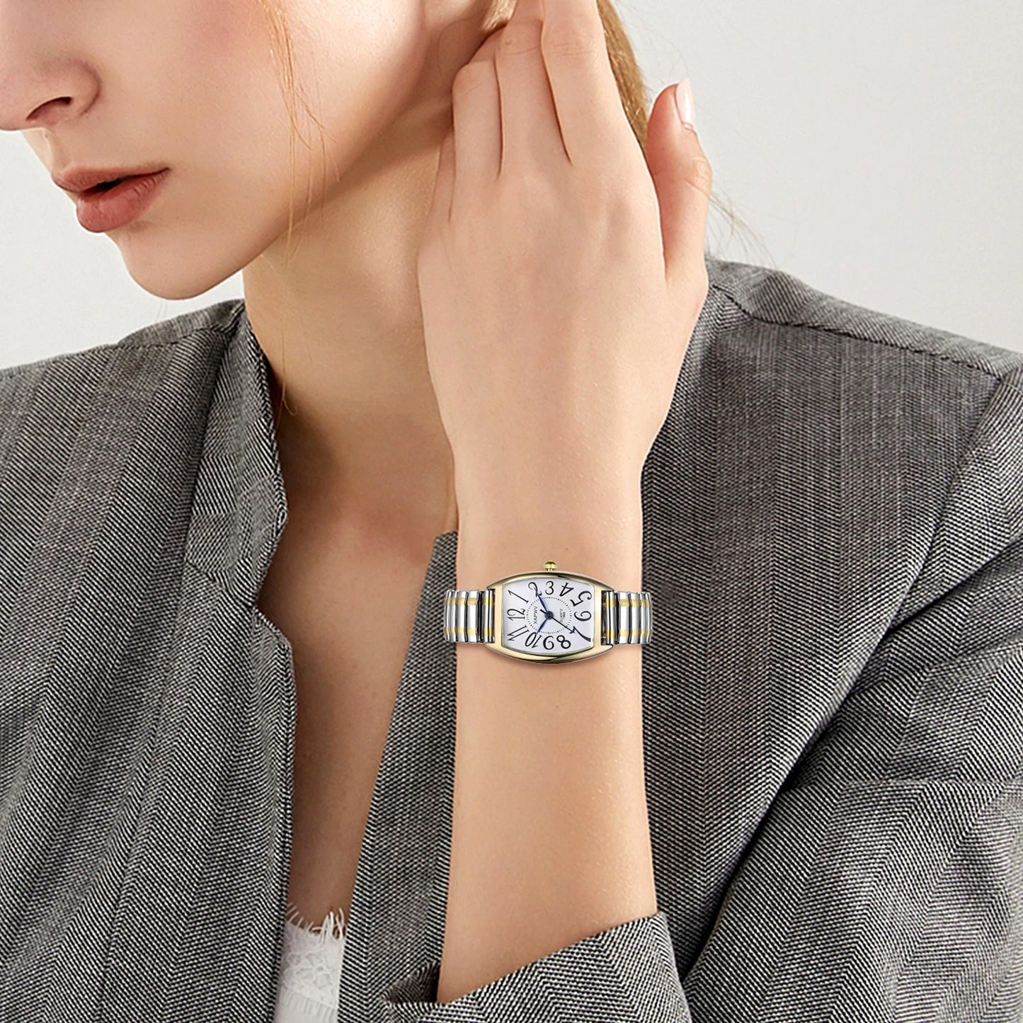 Rectangular Waterproof Quartz Watch