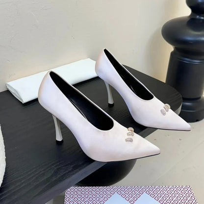 Retro Leather Mary Jane Heels