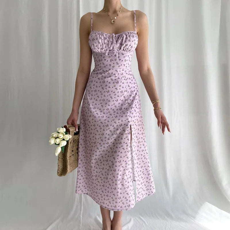 Floral Ruched Bodycon Party Dress
