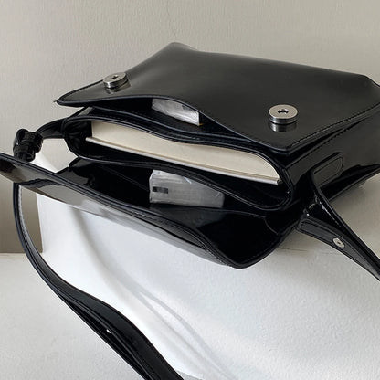 Retro Small Square PU Leather Messenger Bag