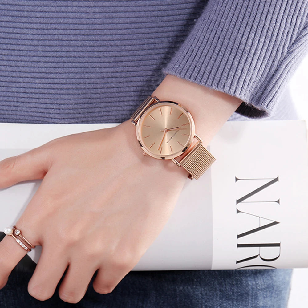 Luxury Rose Gold Women's Watch