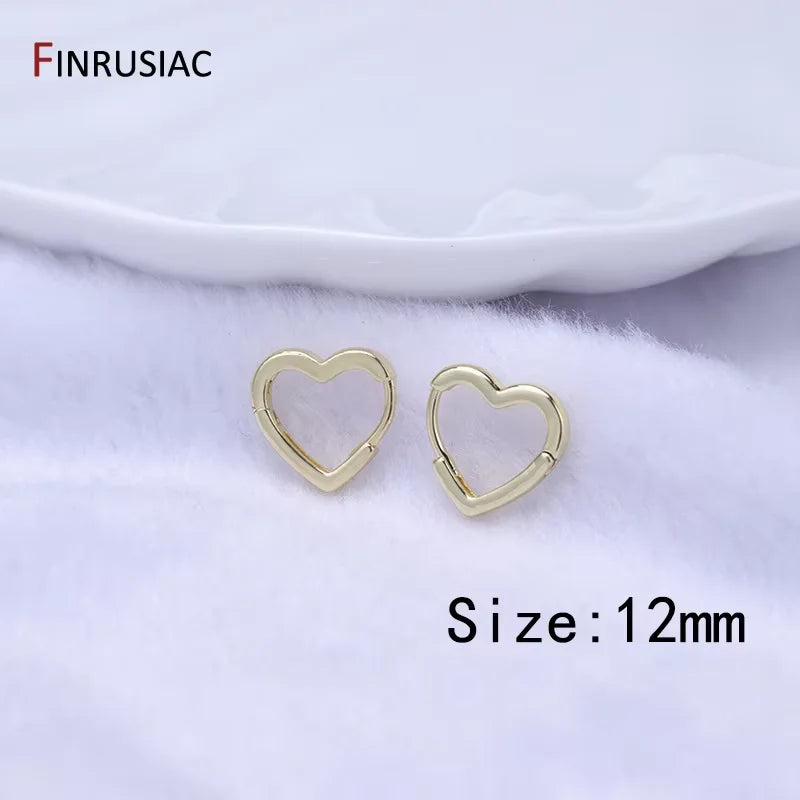 Trendy Gold Circle Hoop Earrings