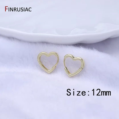 Trendy Gold Circle Hoop Earrings