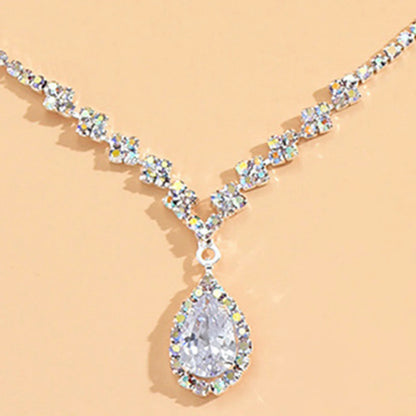 Elegant Droplet Necklace & Earring Set