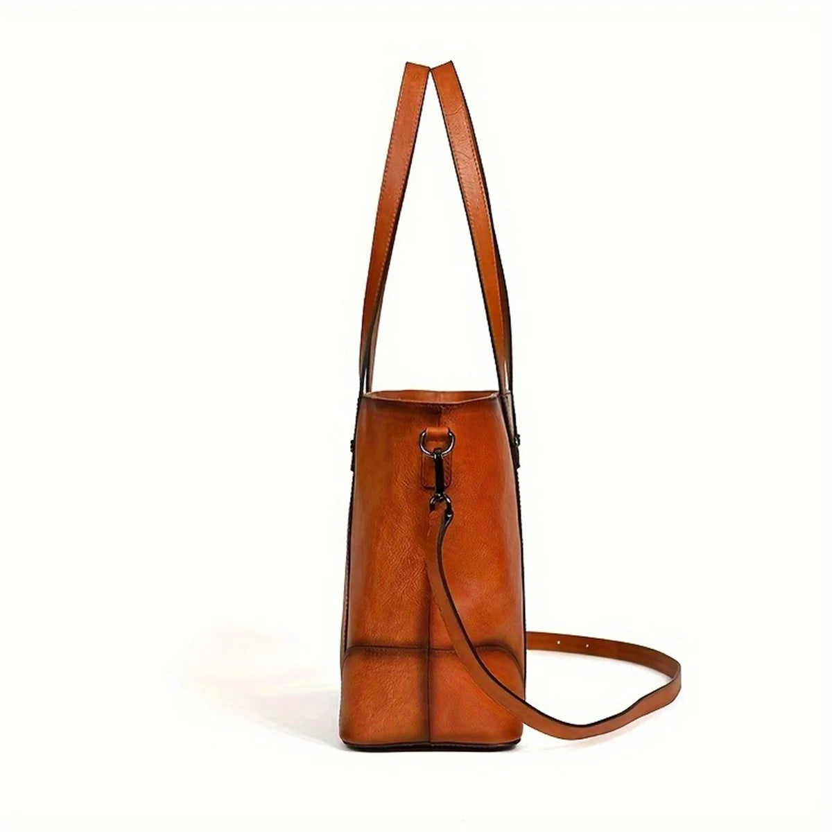 Vintage Genuine Leather Tote Bag
