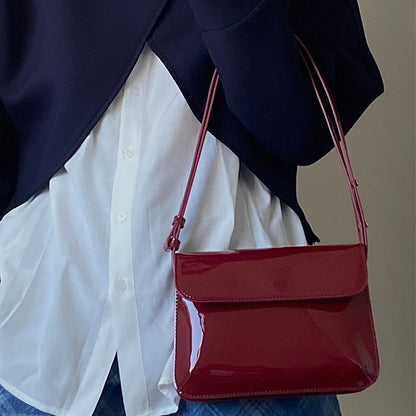 Retro Small Square PU Leather Messenger Bag